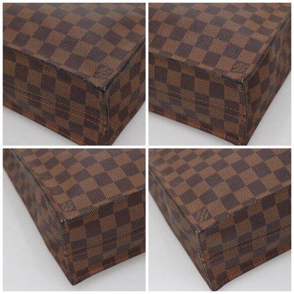 LOUIS VUITTON Damier Ebene Sac Plat Hand Bag N51140 LV Auth 136771 - Picture 14 of 16